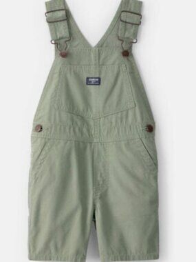 NWT Carter’s Baby Boy Shortalls Set Size 2T Green Toddler Outfit Summer